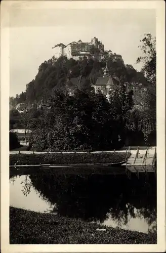 Ak Salzburg Osterreich, Festung Hohensalzburg vom Nonntal