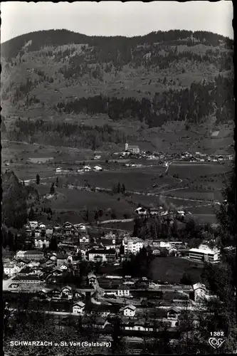 Ak Schwarzach im Pongau in Salzburg, Gesamtansicht, St. Veit