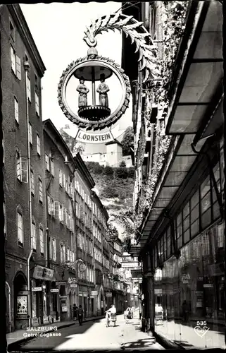 Ak Salzburg in Österreich, Getreidegasse, Lornstein