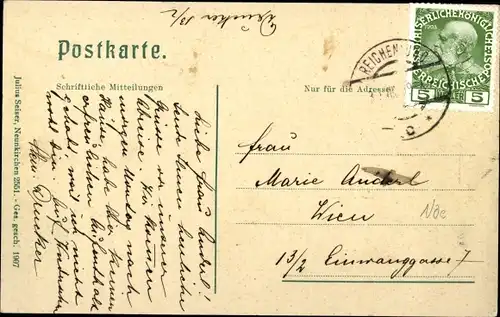 Ak Reichenau an der Rax Niederösterreich, Wartholz-Kreuz