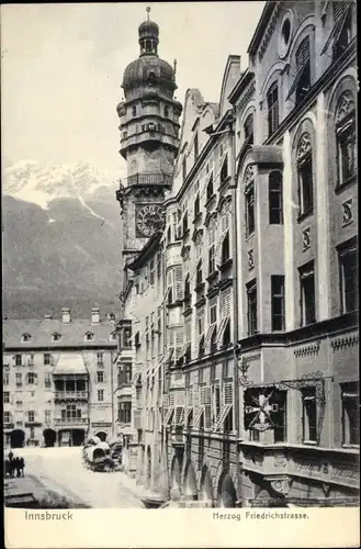 Ak Innsbruck in Tirol, Herzog Friedrichstraße