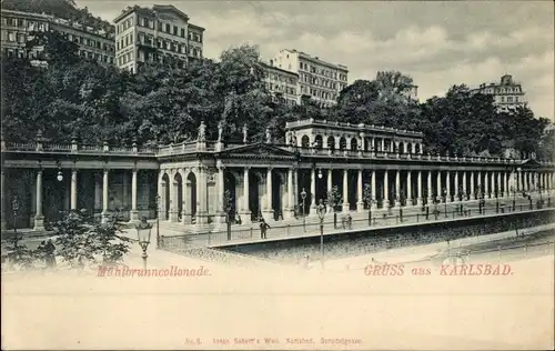 Ak Karlovy Vary Karlsbad Stadt, Mühlbrunncollonade