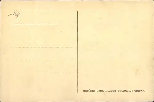 Künstler Ak Blazek, J. T., Heiliges Bild, Soldaten, Pri Trencanskej brane stoja kona vrane...