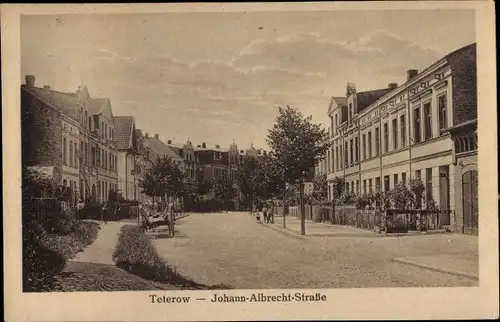 Ak Teterow in Mecklenburg, Johann Albrecht Straße