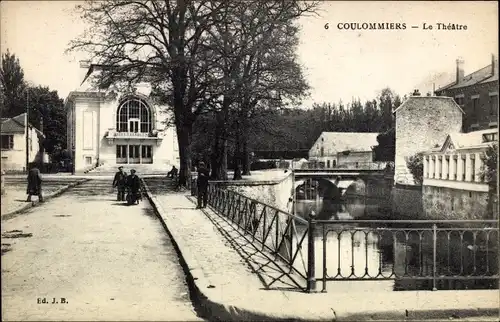 Ak Coulommiers Seine et Marne, Le Theatre