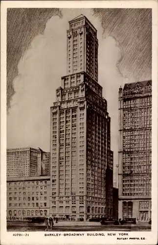 Ak New York City USA, Barkley Broadway Building