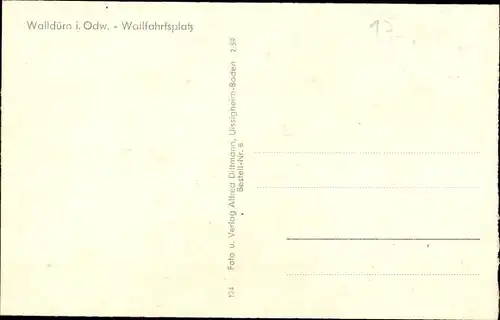 Ak Walldürn im Odenwald, Wallfahrtsplatz