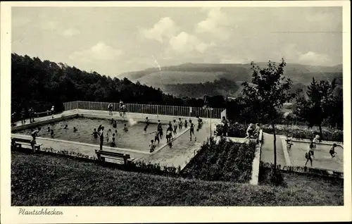 Ak Weilmünster im Taunus Hessen, Kindersanatorium, Plantschbecken, Schwimmbecken