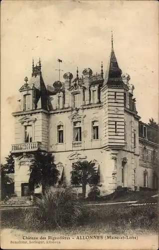 Ak Allonnes Maine et Loire, Chateau des Rigaudieres