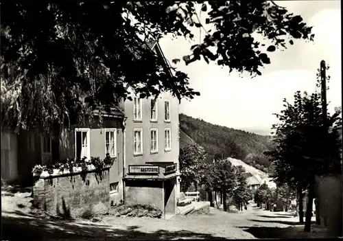 Ak Mankenbach Königsee Thüringen, Konsum Gaststätte, Straßenansicht