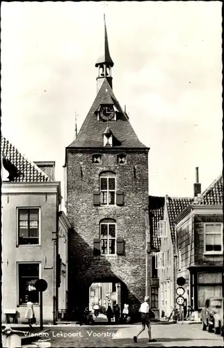 Ak Vianen Utrecht Niederlande, Lekpoort, Voorstraat