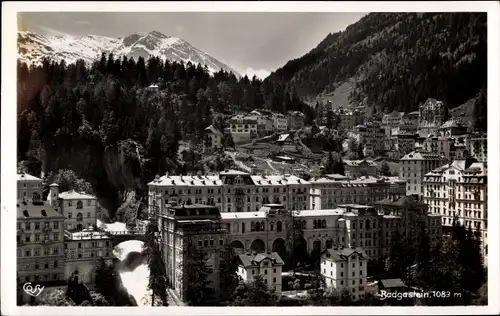 Ak Bad Gastein Badgastein in Salzburg, Blick auf den Ort