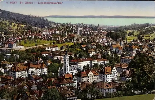 Ak Sankt Gallen Stadt Schweiz, Linsenbühlquartier
