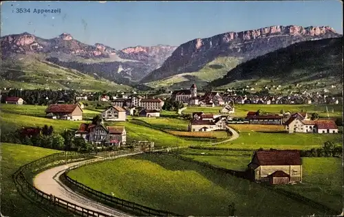 Ak Appenzell Stadt Kanton Innerrhoden, Panorama