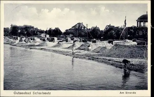 Ak Scharbeutz in Ostholstein, Am Strand