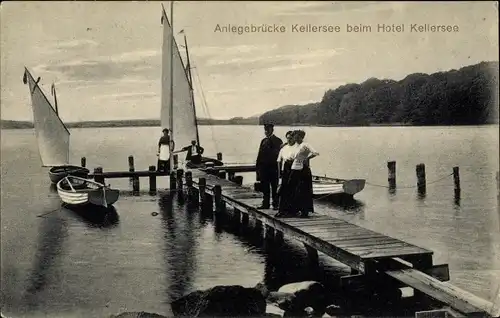 Ak Malente in Ostholstein, Kellersee, Anlegebrücke