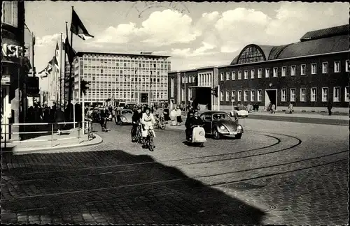 Ak Hansestadt Kiel, Hauptbahnhof, Straßenseite