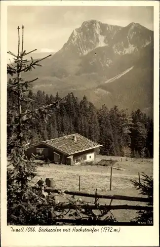 Ak Inzell in Oberbayern, Bäckeralm, Hochstaufen