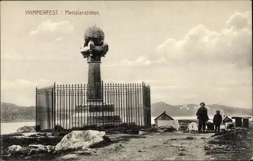Ak Hammerfest Norwegen, Meridianstötten