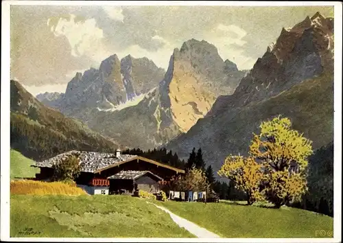 Künstler Ak Süßmayr, J.,  Tirol Österreich, Im Kaisertal