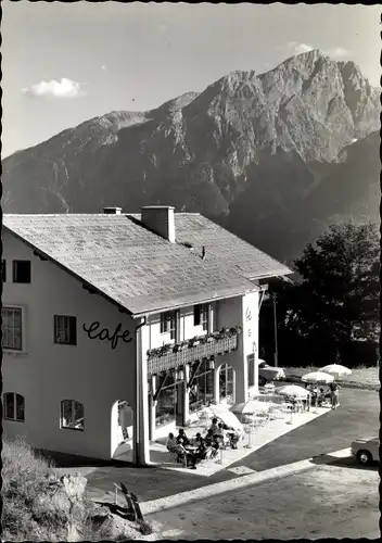Ak Lienz in Tirol, Hotel Iselsbergerhof, Außenansicht, Cafe Iselsberg