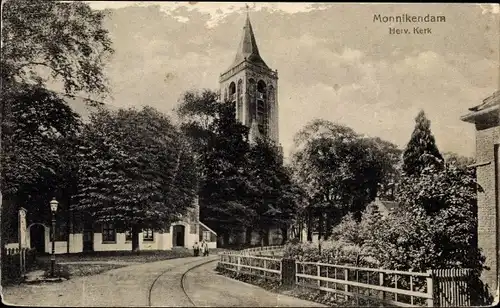 Ak Monnikendam Waterland Nordholland Niederlande, Herv. Kerk