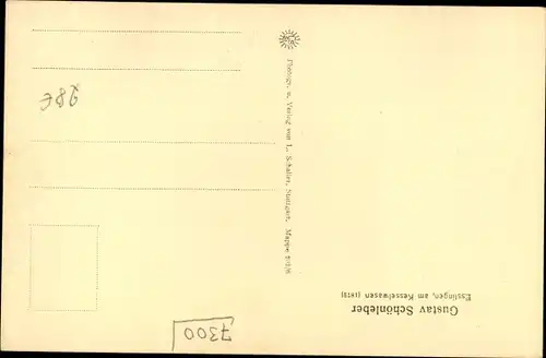 Künstler Ak Schönleber, Gustav, Esslingen am Neckar, am Kesselwasen