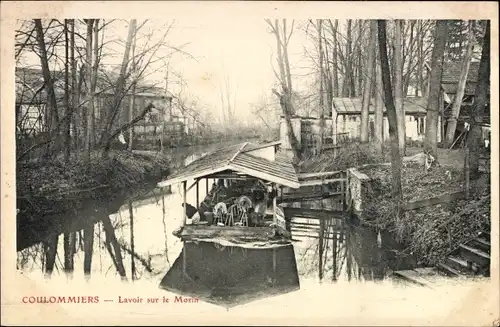 Ak Coulommiers Seine et Marne, Lavoir sur le Morin