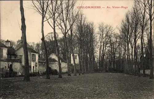 Ak Coulommiers Seine et Marne, Avenue Victor Hugo