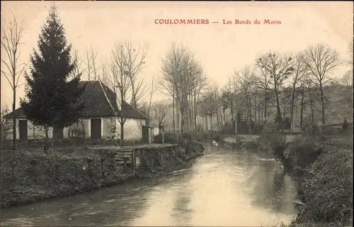 Ak Coulommiers Seine et Marne, Les Bords du Morin