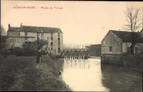 Ak Coulommiers Seine et Marne, Moulin du Triangle