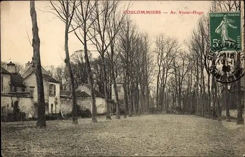 Ak Coulommiers Seine et Marne, Avenue Victor Hugo