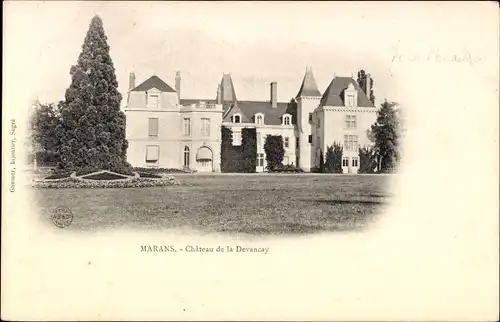 Ak Marans Maine et Loire, Château de la Devancay