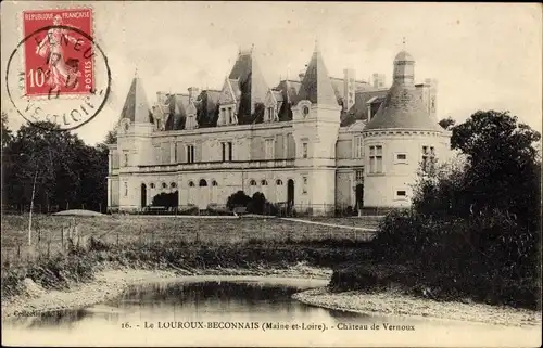 Ak Louroux-Béconnais Maine et Loire, Château de Vernoux