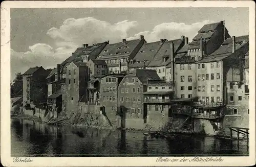 Ak Görlitz in der Lausitz, Partie an der Altstadtbrücke