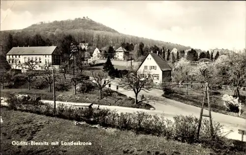 Ak Biesnitz Görlitz in der Lausitz, Teilansicht mit Landeskrone