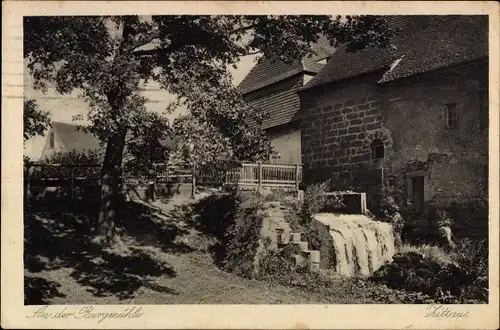 Ak Zittau in der Oberlausitz, Partie an der Burgmühle