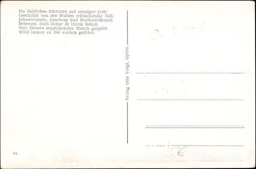 Ak Hain Hayn Oybin Oberlausitz, oberer Ortsteil