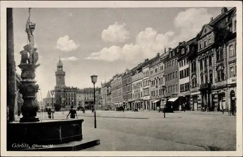 Ak Görlitz in der Lausitz, Obermarkt