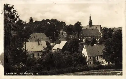 Ak Langenau Brand Erbisdorf in Sachsen, Teilansicht, Kirche