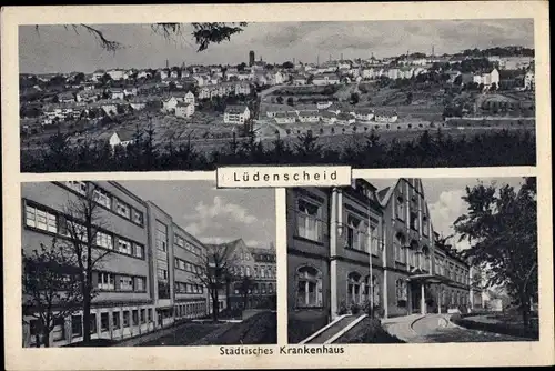 Ak Lüdenscheid im Märkischen Kreis, Städtisches Krankenhaus