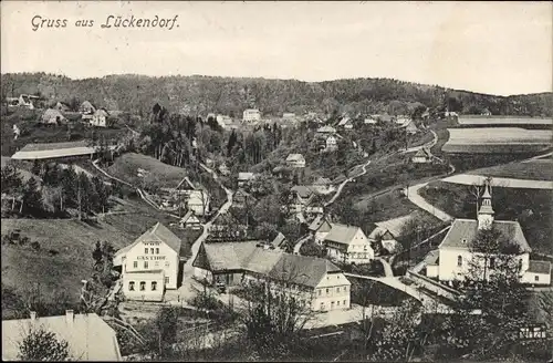 Ak Lückendorf Oybin Oberlausitz, Panorama, Gasthof