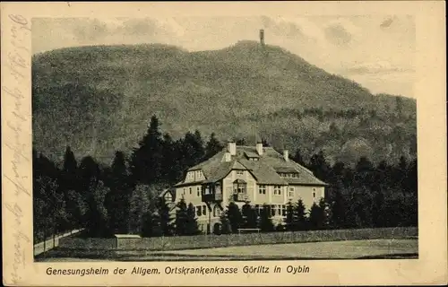 Ak Oybin in Sachsen, Blick zum Genesungsheim der allg. Ortskrankenkasse Görlitz