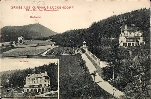 Ak Lückendorf Oybin Oberlausitz, Hochwald, Kurhaus