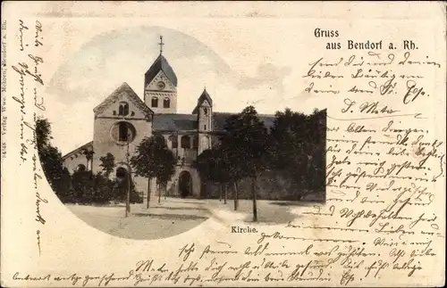 Ak Bendorf am Rhein, Kirche