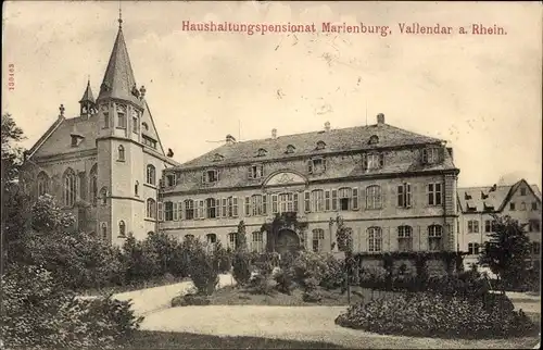 Ak Vallendar am Rhein, Haushaltungspensionat Marienburg
