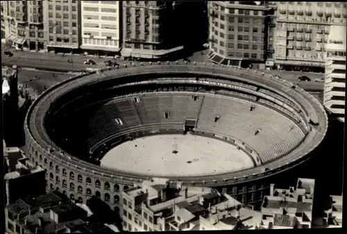 Ak Valencia Stadt Spanien, Plaza de toros, Vista aerea