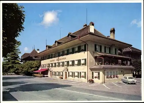 Ak Fraubrunnen Kanton Bern, Hotel zum Brunnen