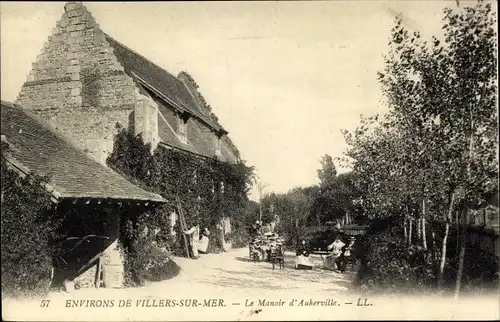 Ak Auberville Calvados, Le Manoir