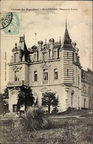 Ak Allonnes Maine et Loire, Chateau des Rigaudieres